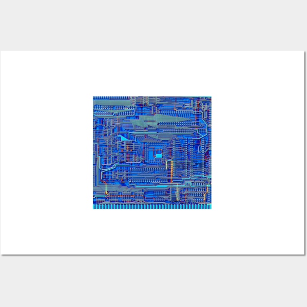 Printed circuit board, artwork (F010/2590) Wall Art by SciencePhoto